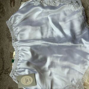 Dior White Satin Shorts